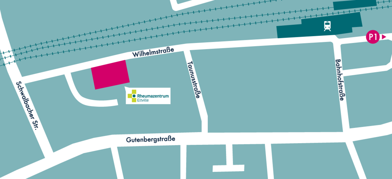 Karte: Hier finden Sie das Rheumazentrum Eltville